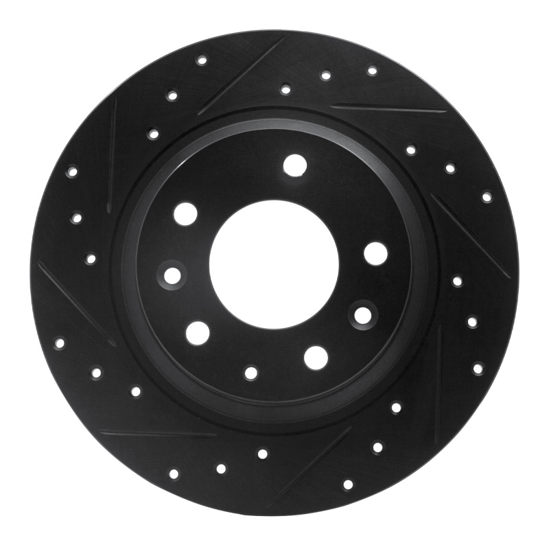 Ford Fusion Brake Rotor (1) - Rear Left - R1 Concepts - Drilled & Slotted - Black - `98-`15 Ford Fusion Brake Rotor (1) - Rear Left - R1 Concepts - Drilled & Slotted - Black - `98-`15